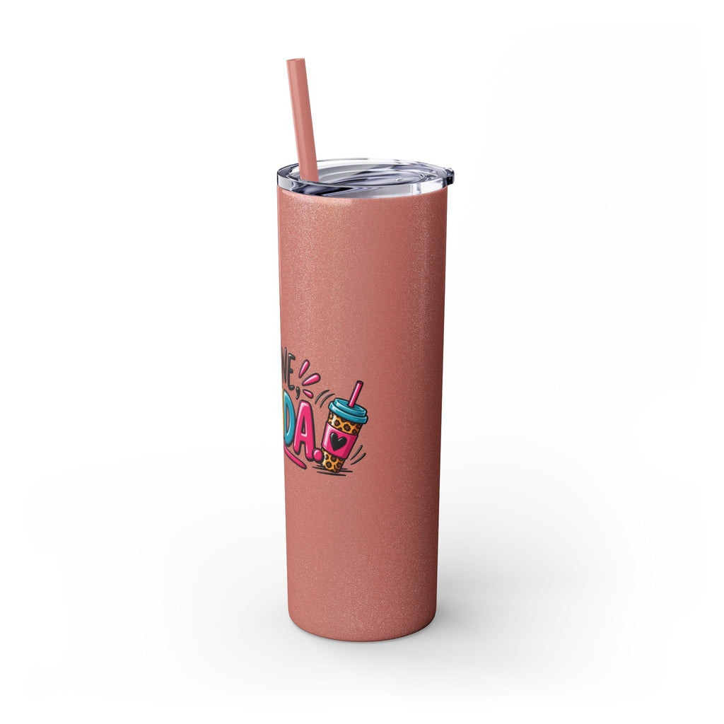 Skinny Tumbler (20oz) - "I'm Done, Yolanda!" Colorful Funny Straw Cup