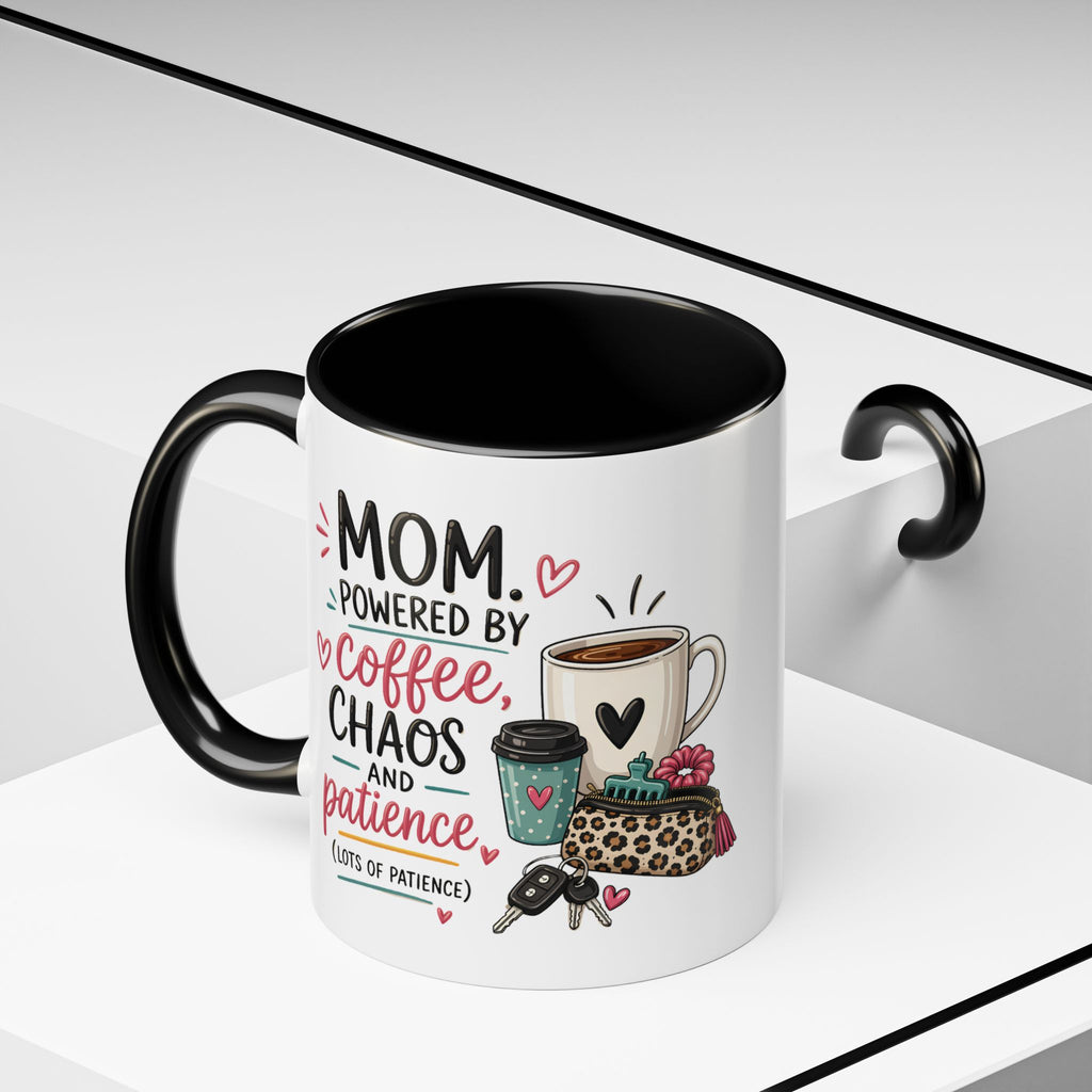 Coffee Lovers Accent Mug — Cute Cowgirl Boots & Coffee Illustration (11/15oz)