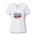 Dream Chaser Rule Breaker V-Neck Tee — Floral Inspirational Women's Shirt