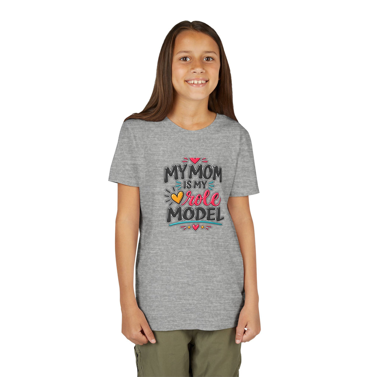 Youth Tee — "My Mom Is My Role Model" Graphic Kids Shirt