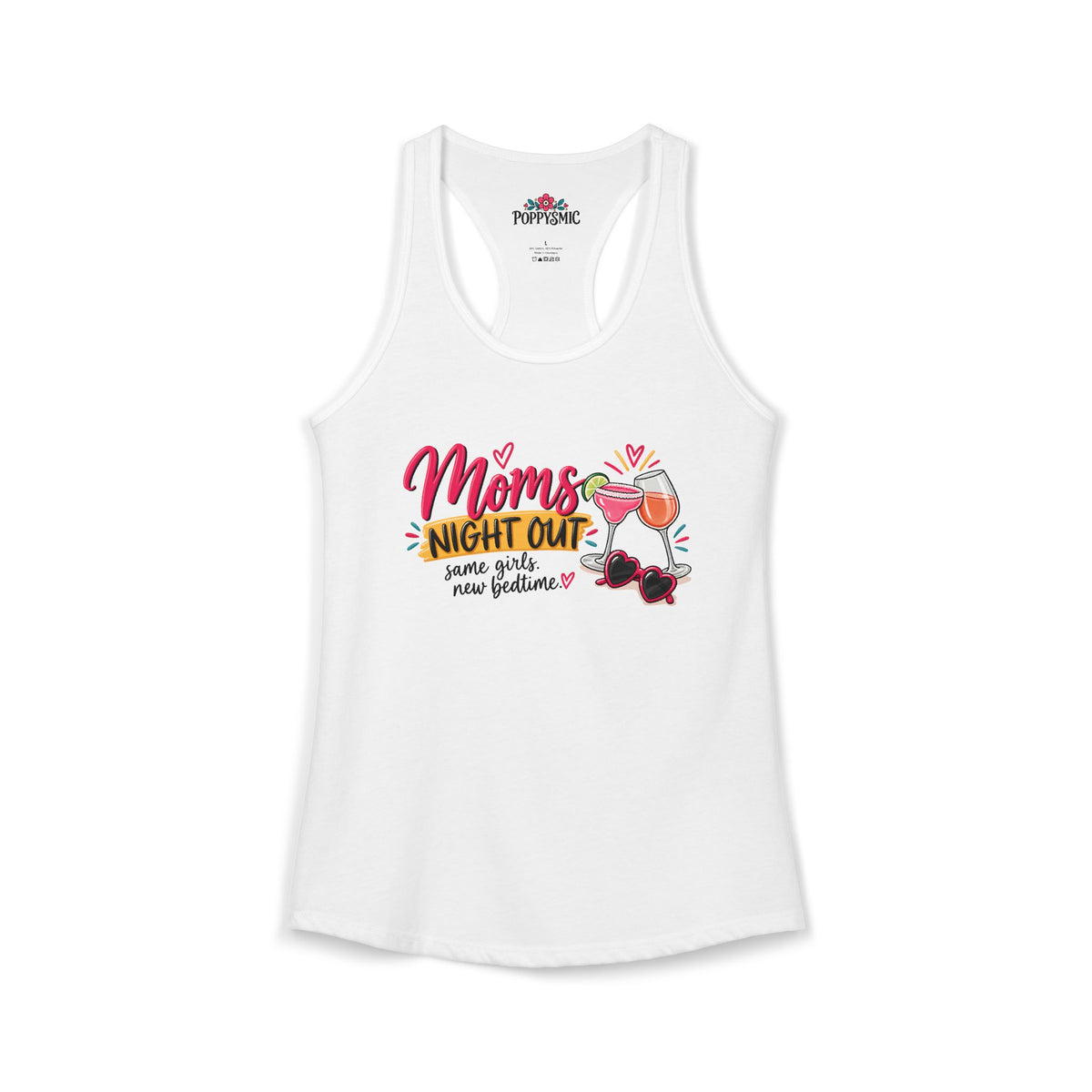 mom's Night Out Women's Ideal Racerback Tank