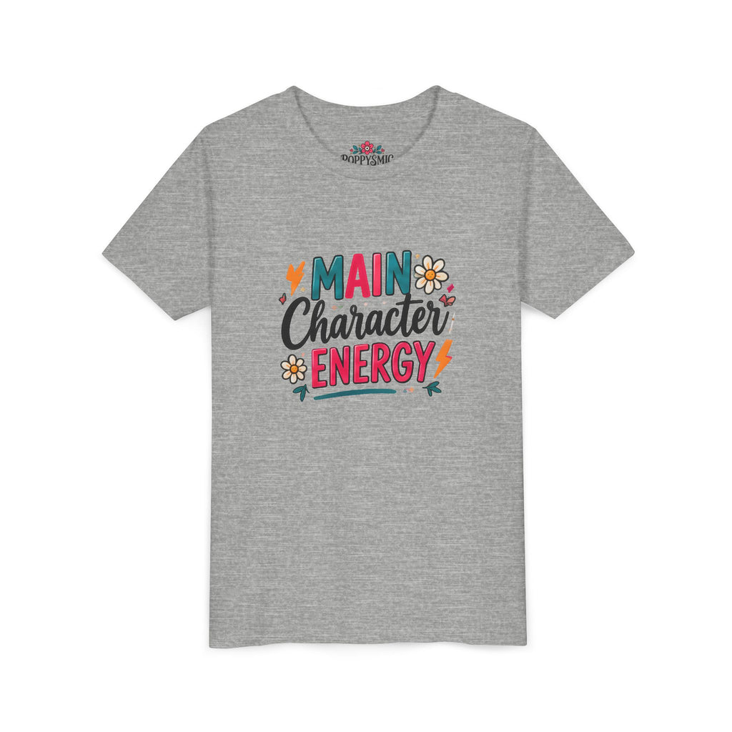 Youth Tee — "Main Character Energy" Graphic Shirt