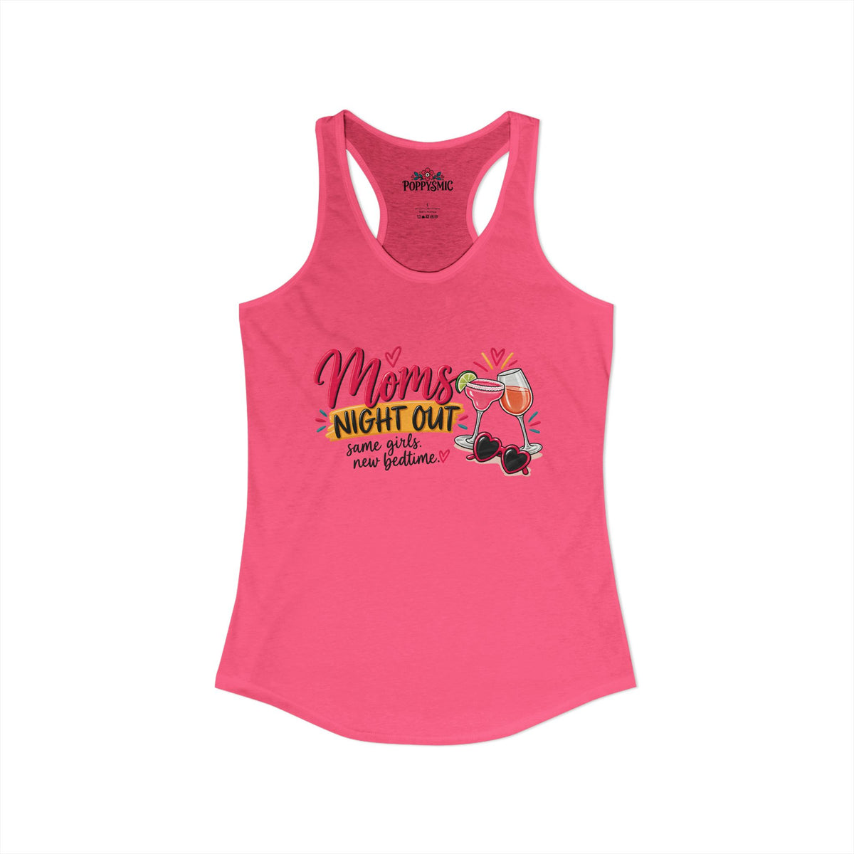 mom's Night Out Women's Ideal Racerback Tank
