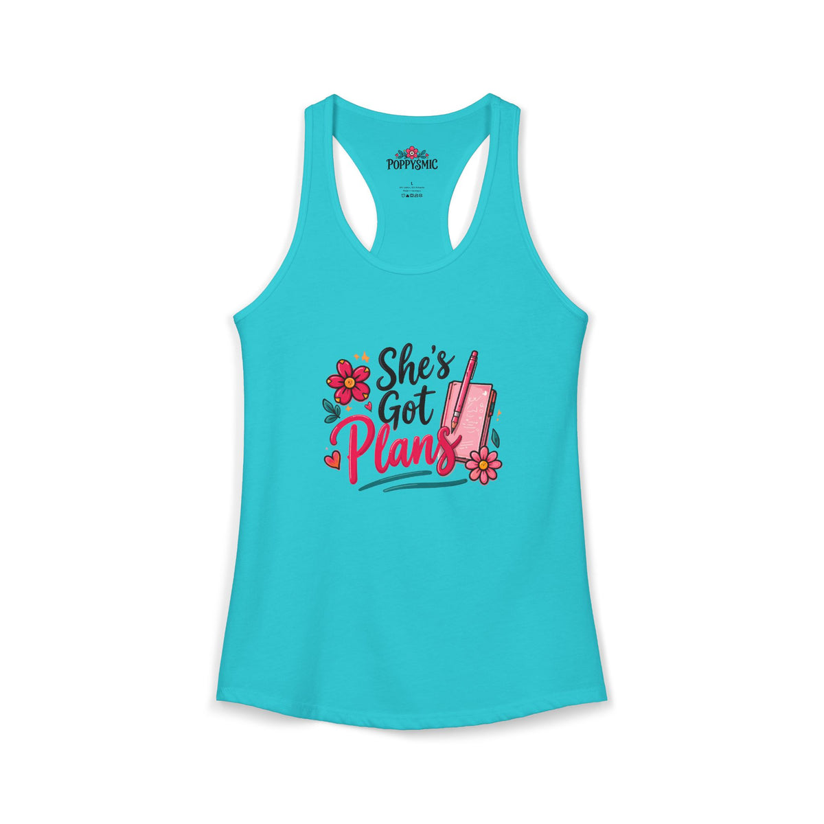 She’s Got Plans Women's Ideal Racerback Tank