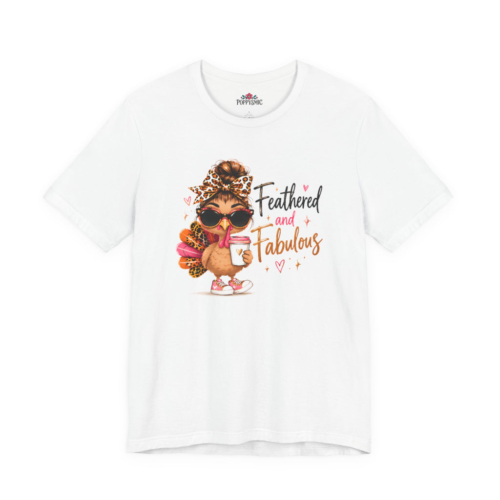 Feathered and Fabulous Flamingo Graphic Tee