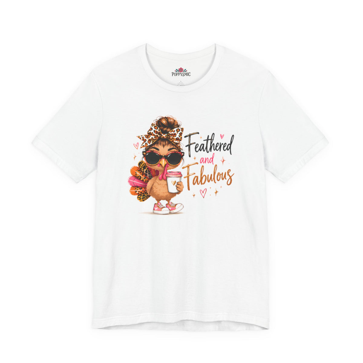 Feathered and Fabulous Flamingo Graphic Tee