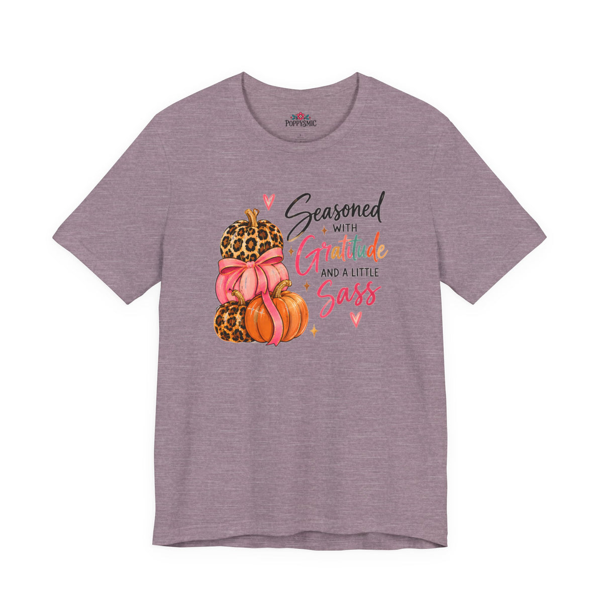 Seasoned with Gratitude and a Little Sass Thanksgiving Pumpkin Tee