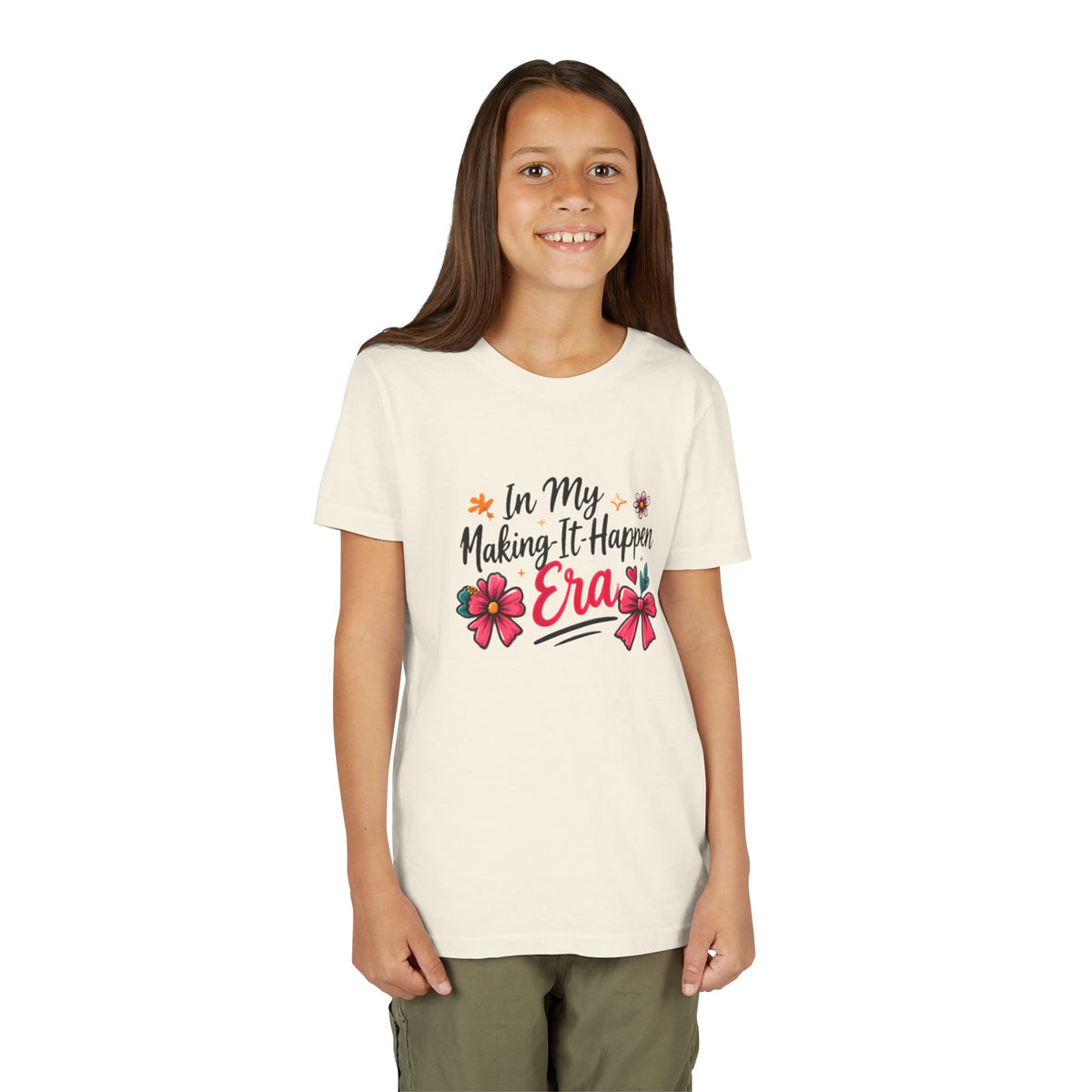 Youth Tee - In My Making-It-Happen Era Floral Graphic