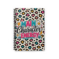 Main Character Energy Leopard Spiral Notebook — Ruled Journal