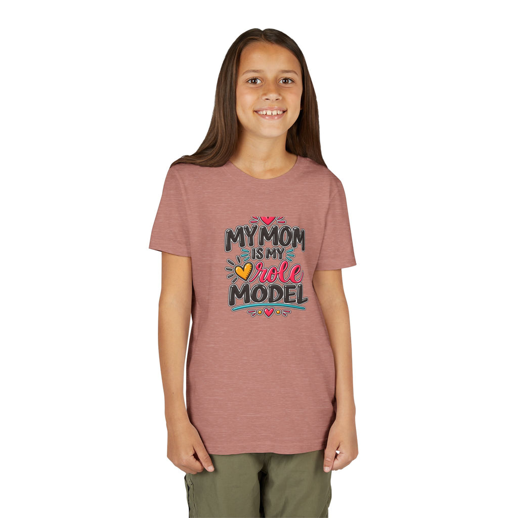 Youth Tee — "My Mom Is My Role Model" Graphic Kids Shirt