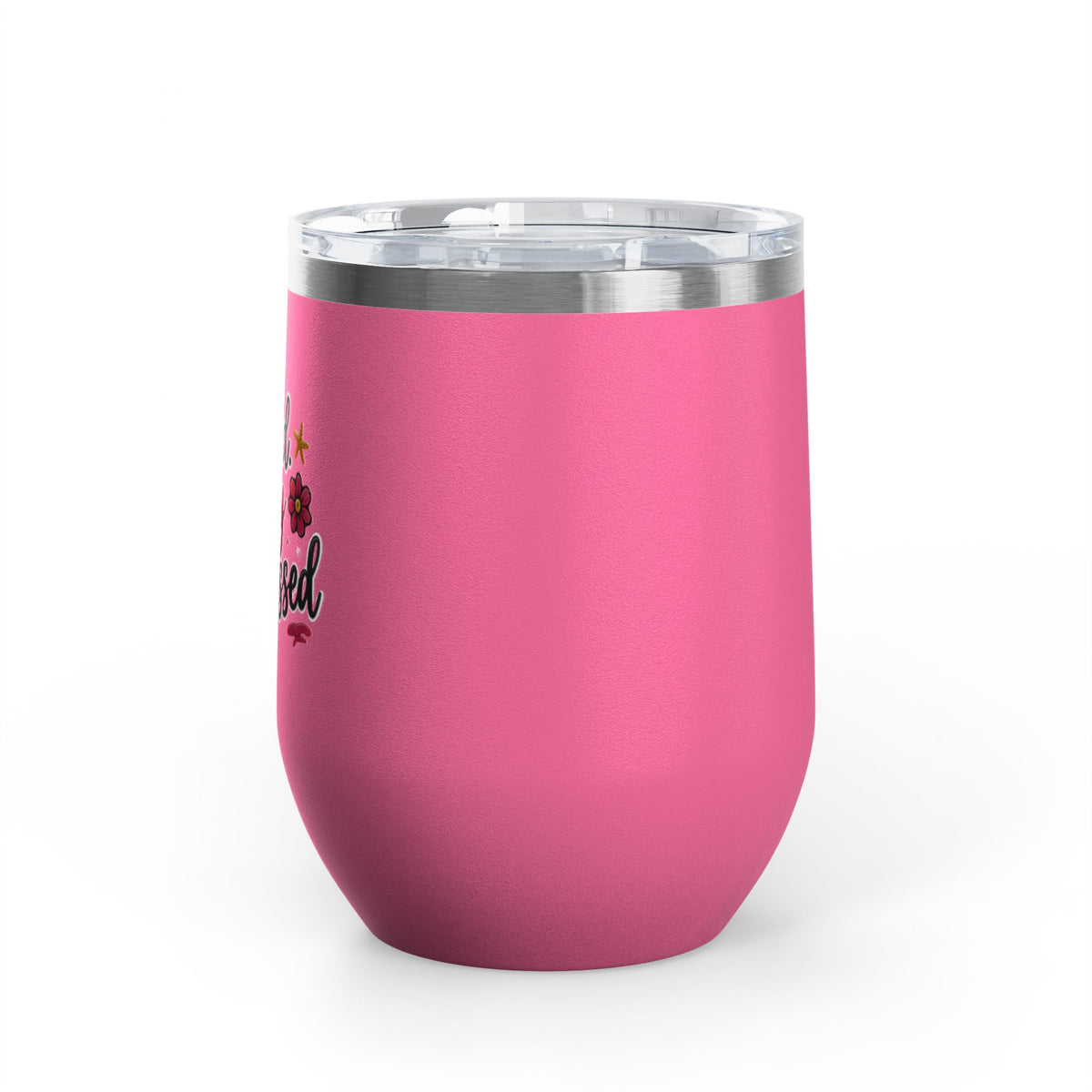 Booked Busy Blessed Wine Tumbler – 12oz Insulated Travel Cup