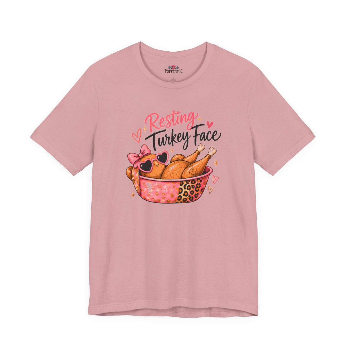 Resting Turkey Face Thanksgiving Turkey T-Shirt