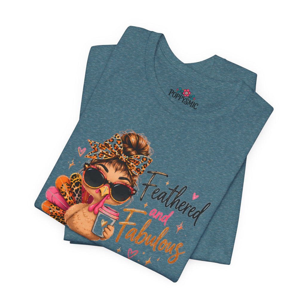Feathered and Fabulous Flamingo Graphic Tee