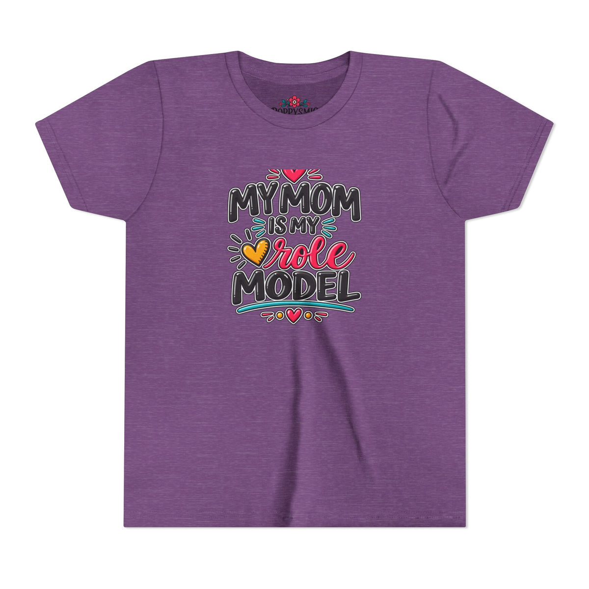 Youth Tee — "My Mom Is My Role Model" Graphic Kids Shirt