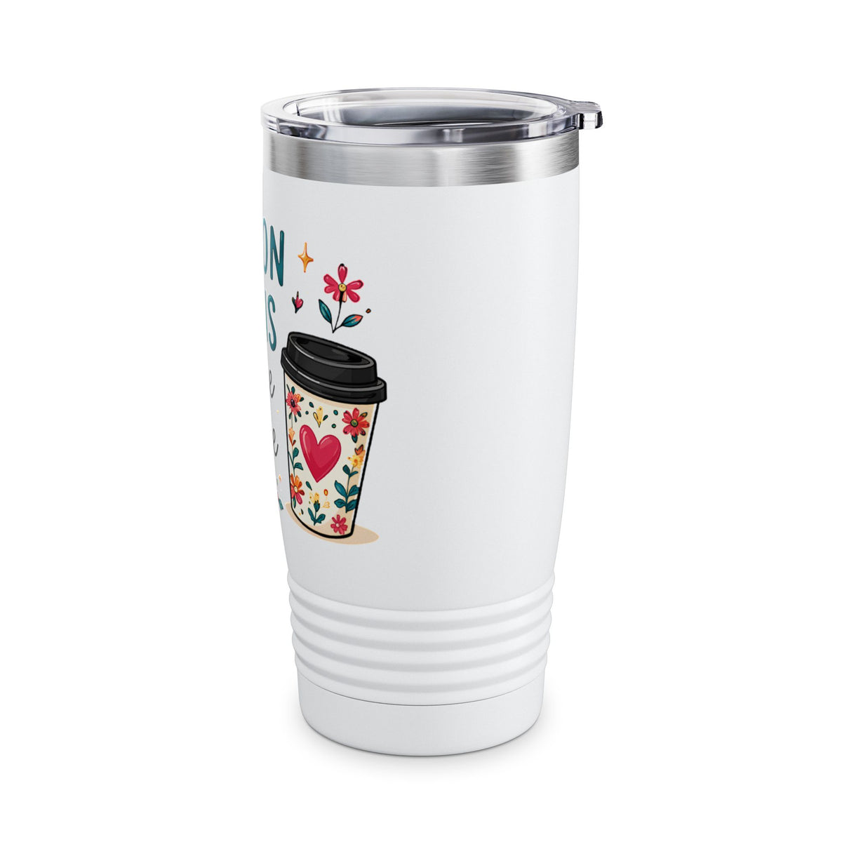 Tumbler — "Lesson Plans & Coffee & Grace" 20oz Teacher Travel Mug