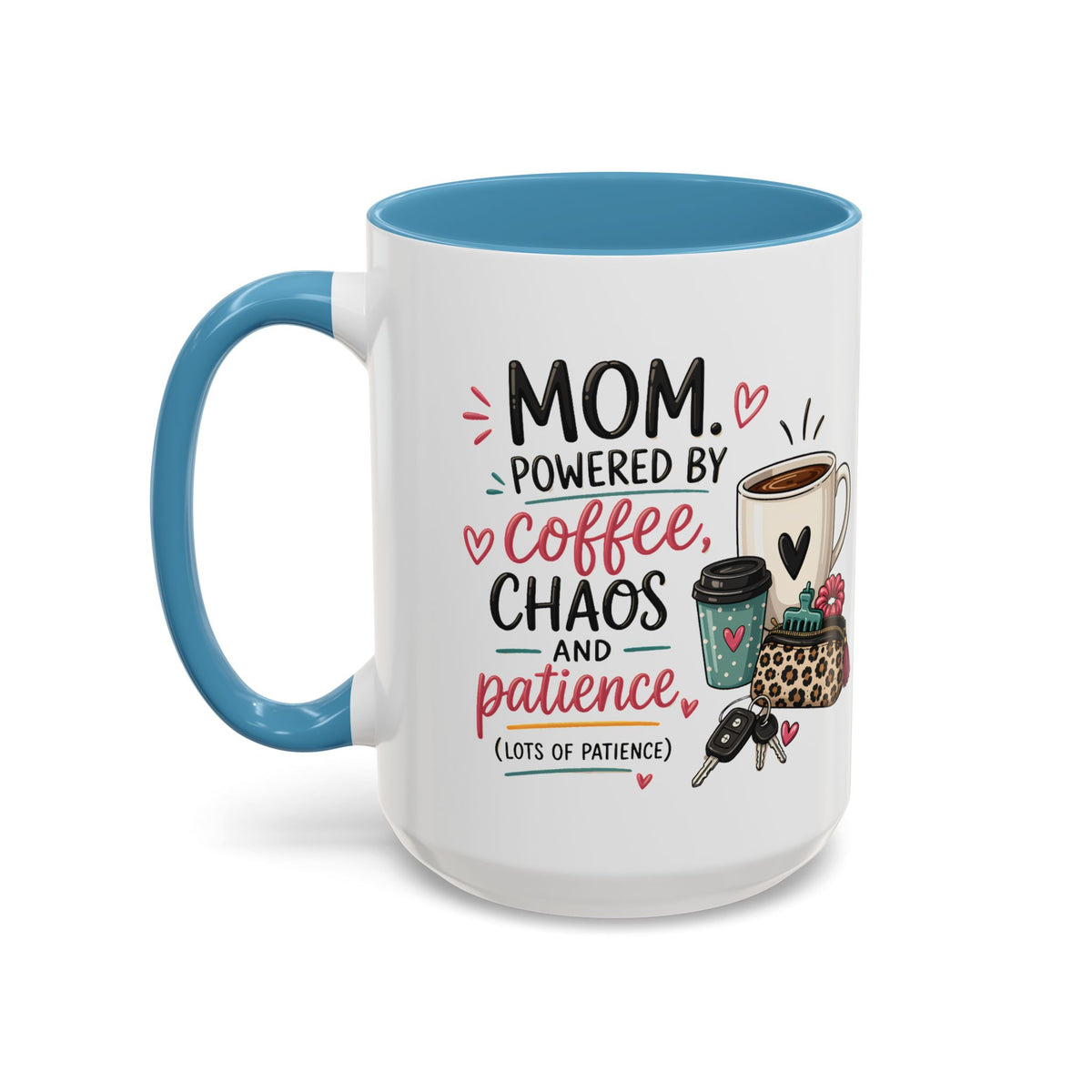 Coffee Lovers Accent Mug — Cute Cowgirl Boots & Coffee Illustration (11/15oz)