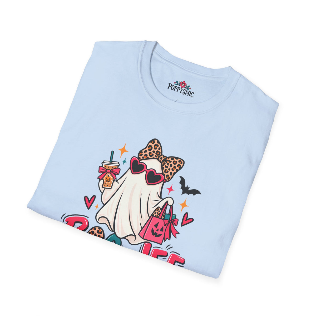 Boo-Jee Ghost Tee – Cute Glam Halloween T-Shirt
