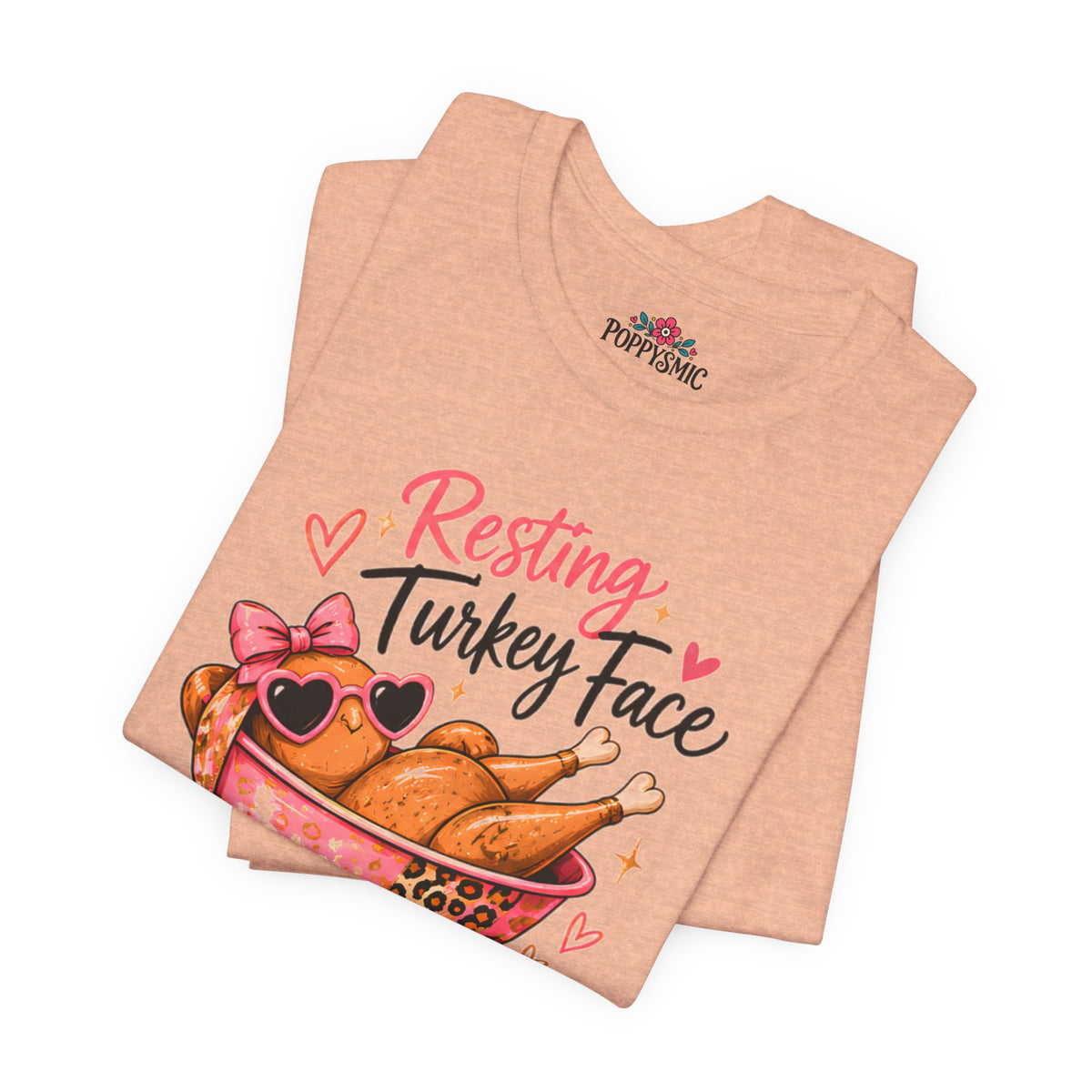 Resting Turkey Face Thanksgiving Turkey T-Shirt
