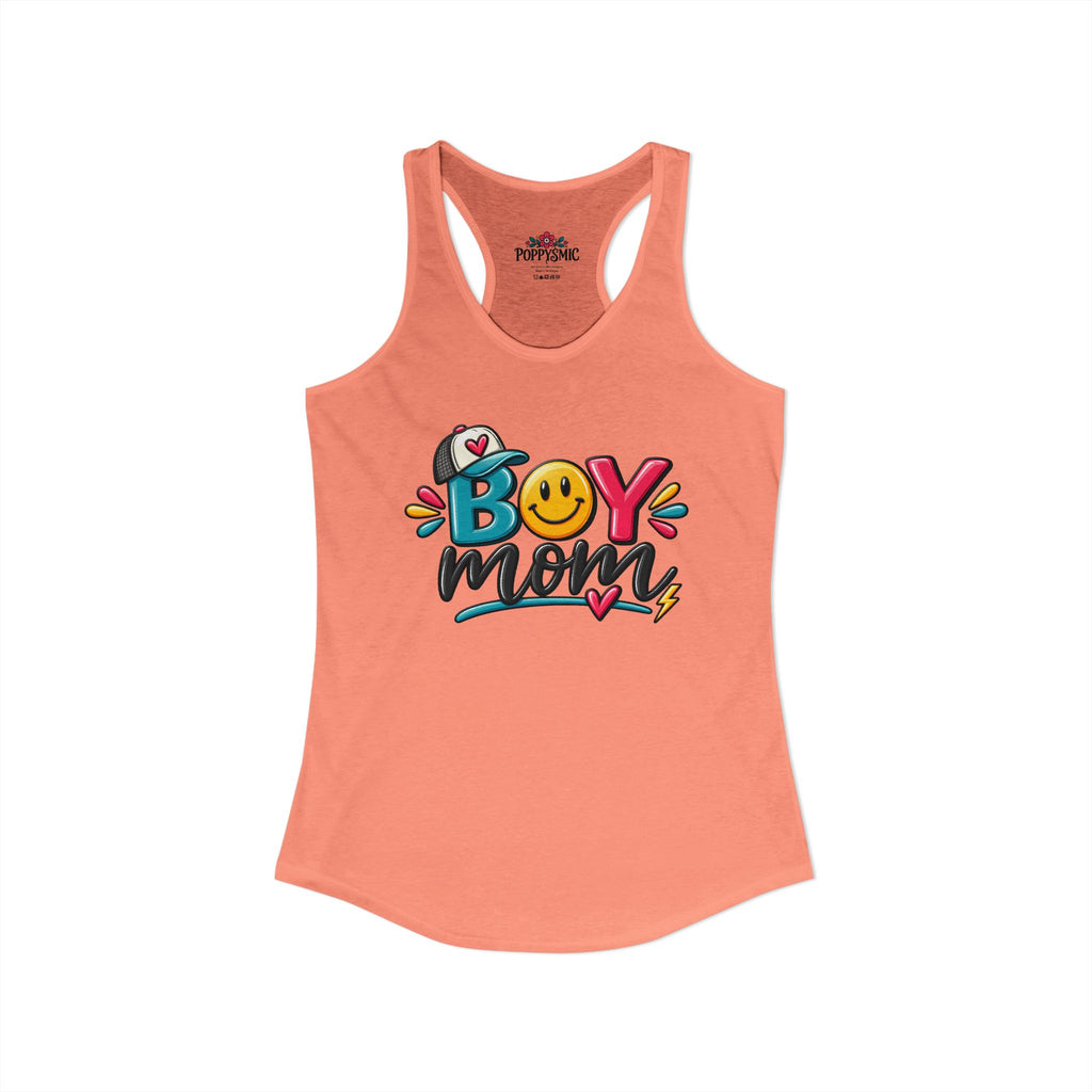 Boy Mom Racerback Tank