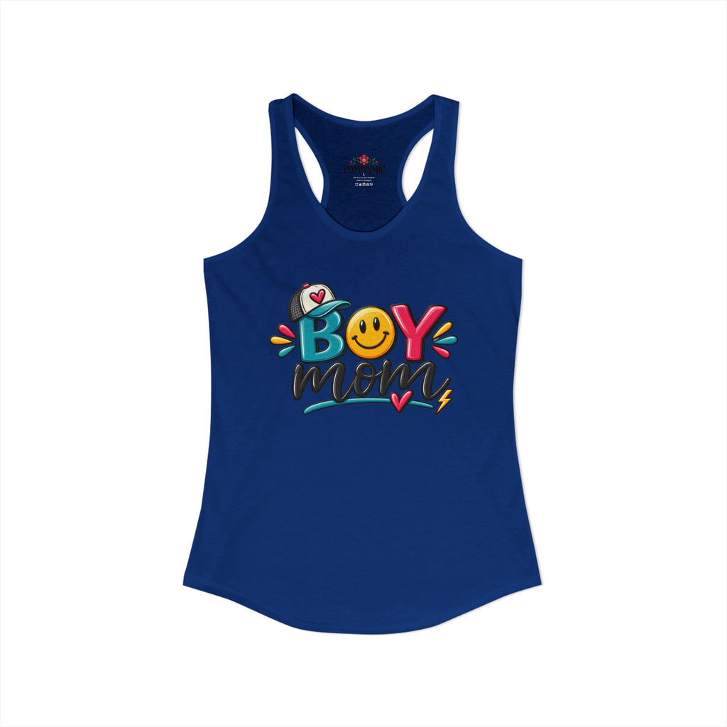 Boy Mom Racerback Tank