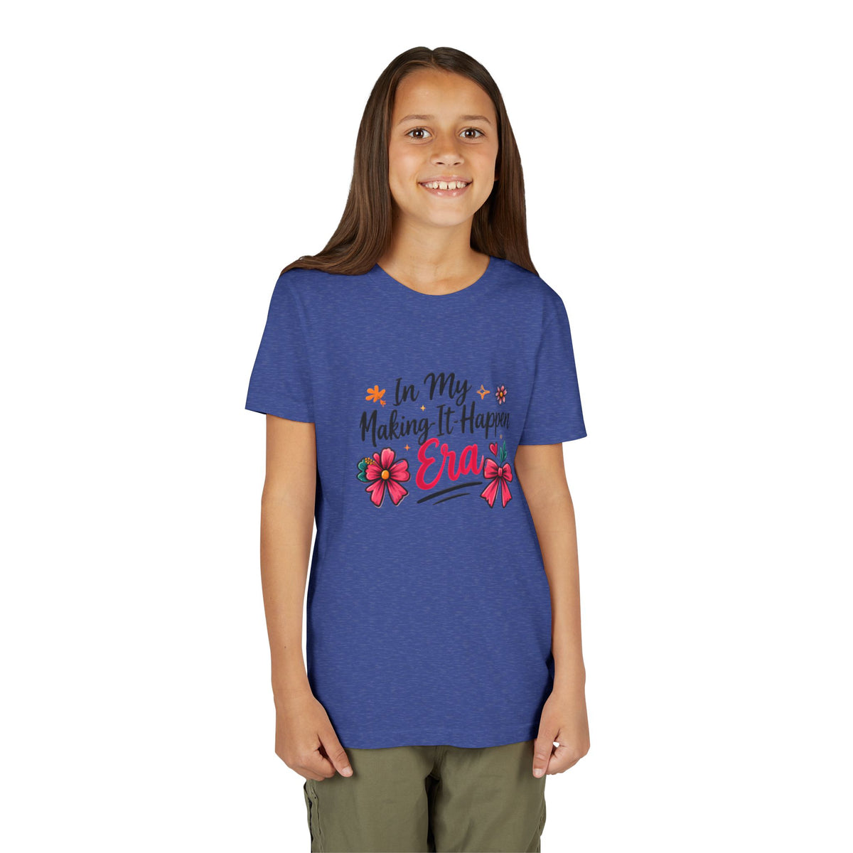 Youth Tee - In My Making-It-Happen Era Floral Graphic