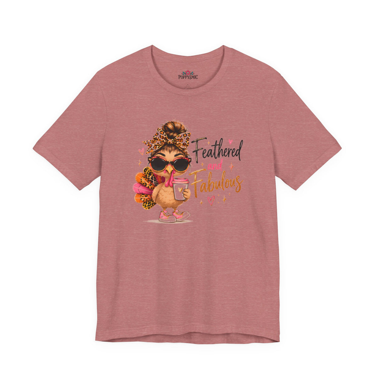 Feathered and Fabulous Flamingo Graphic Tee