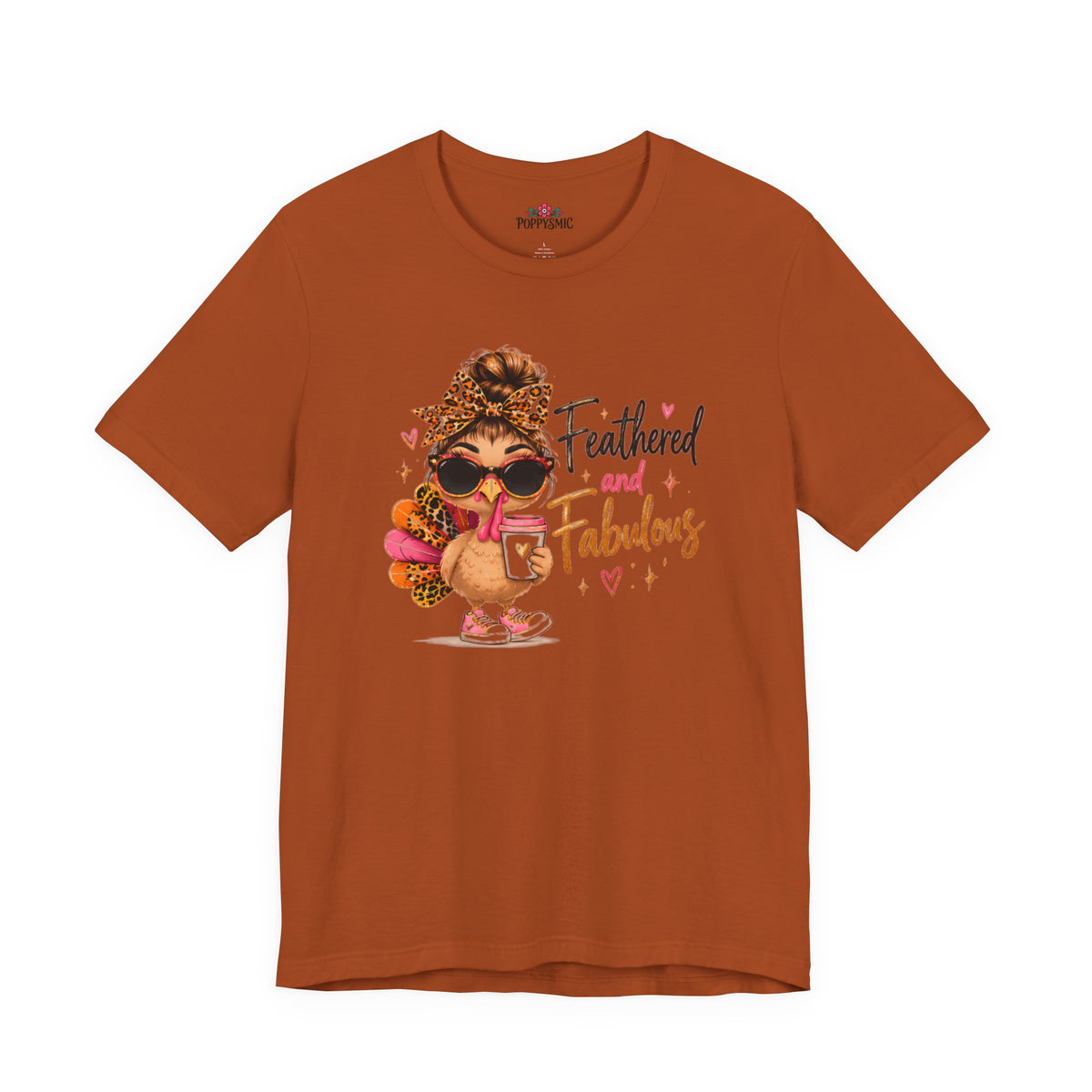 Feathered and Fabulous Flamingo Graphic Tee