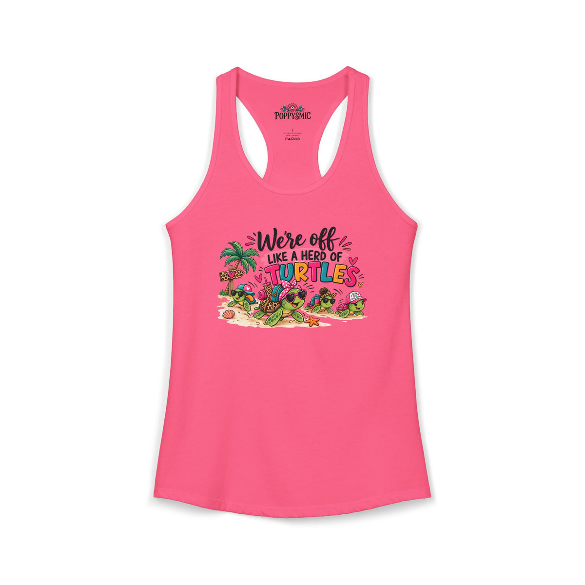 We're Off Like a Herd of Turtles Women's Racerback Tank