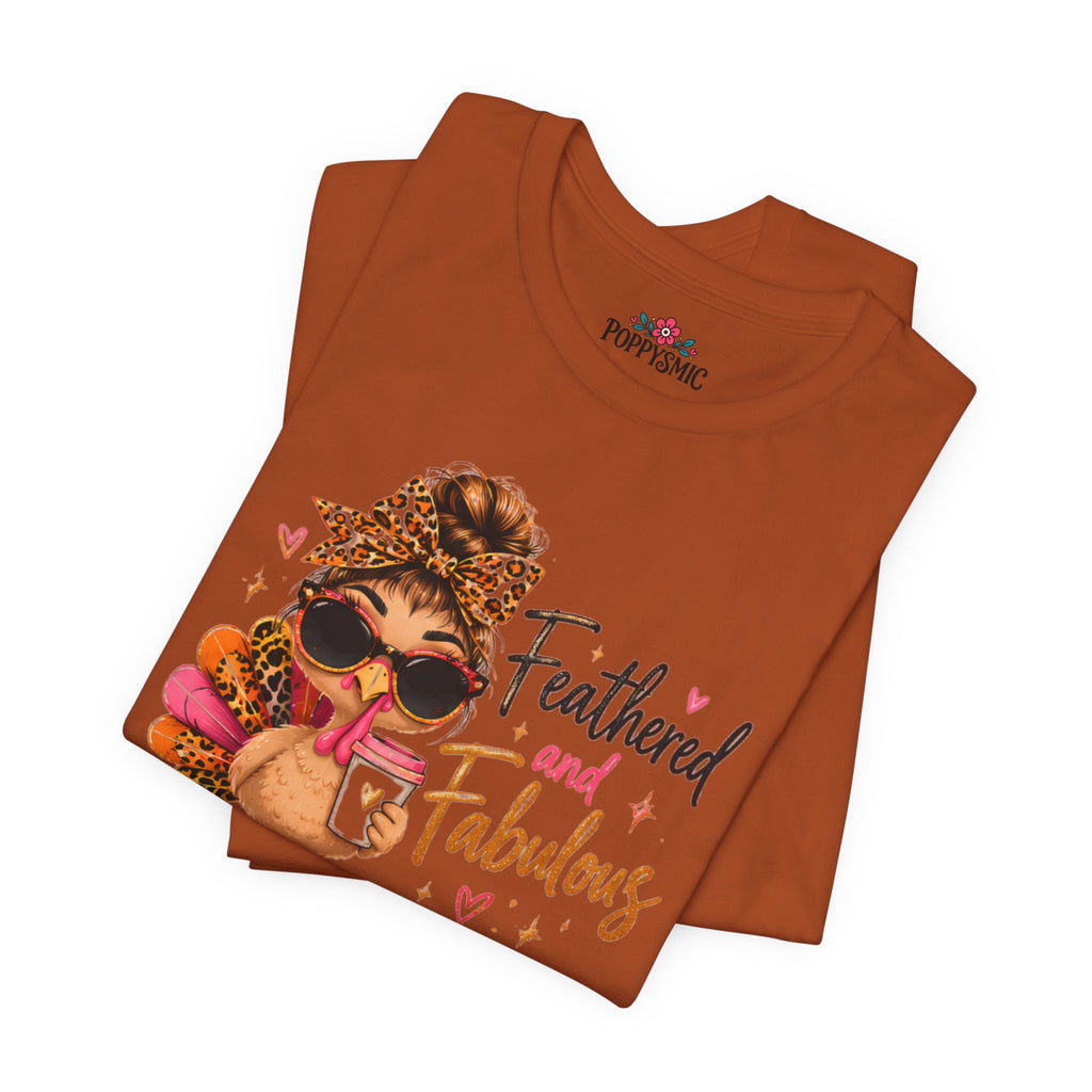 Feathered and Fabulous Flamingo Graphic Tee
