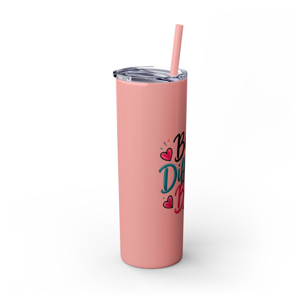 Built Different Babe Skinny Tumbler — 20oz Insulated Straw Cup