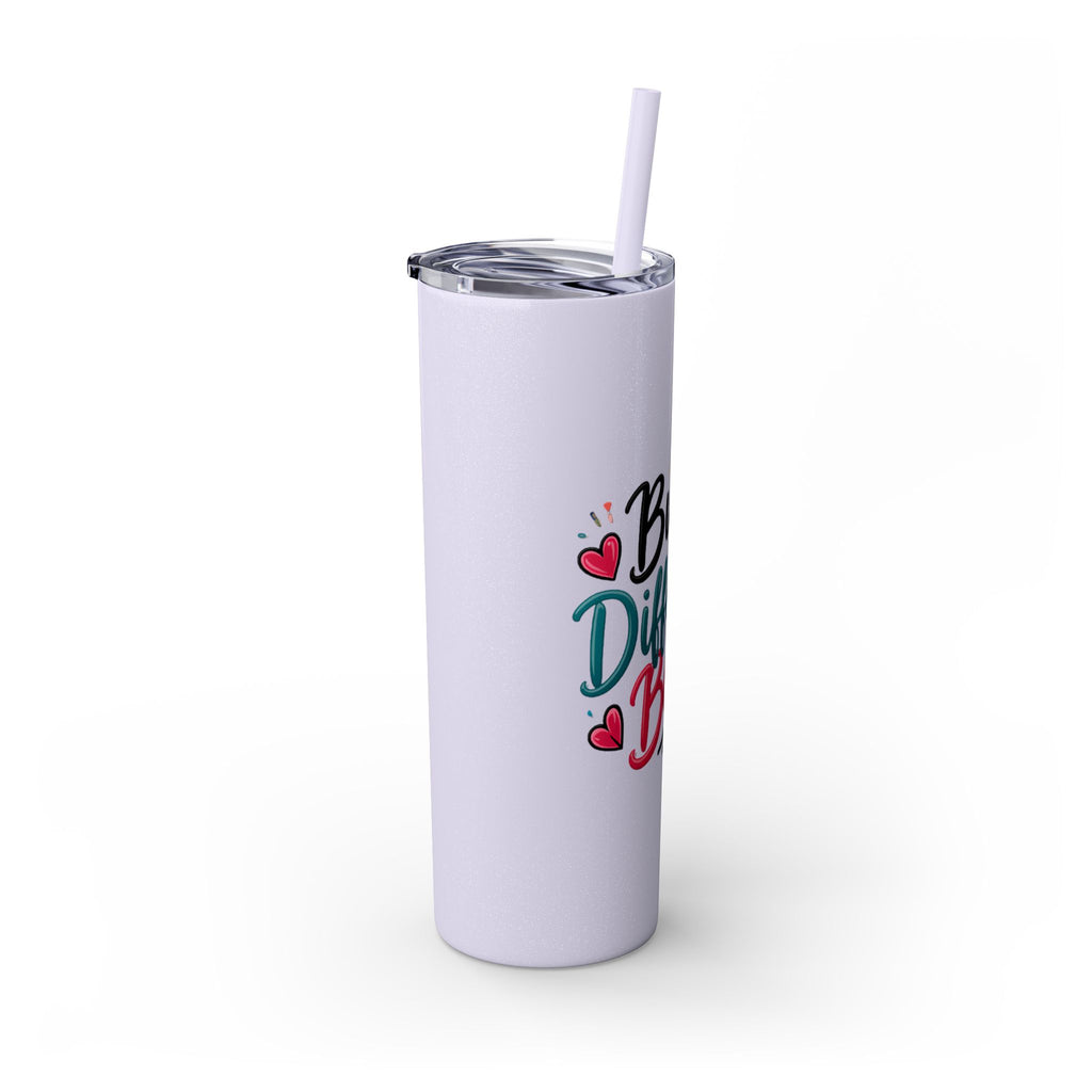 Built Different Babe Skinny Tumbler — 20oz Insulated Straw Cup