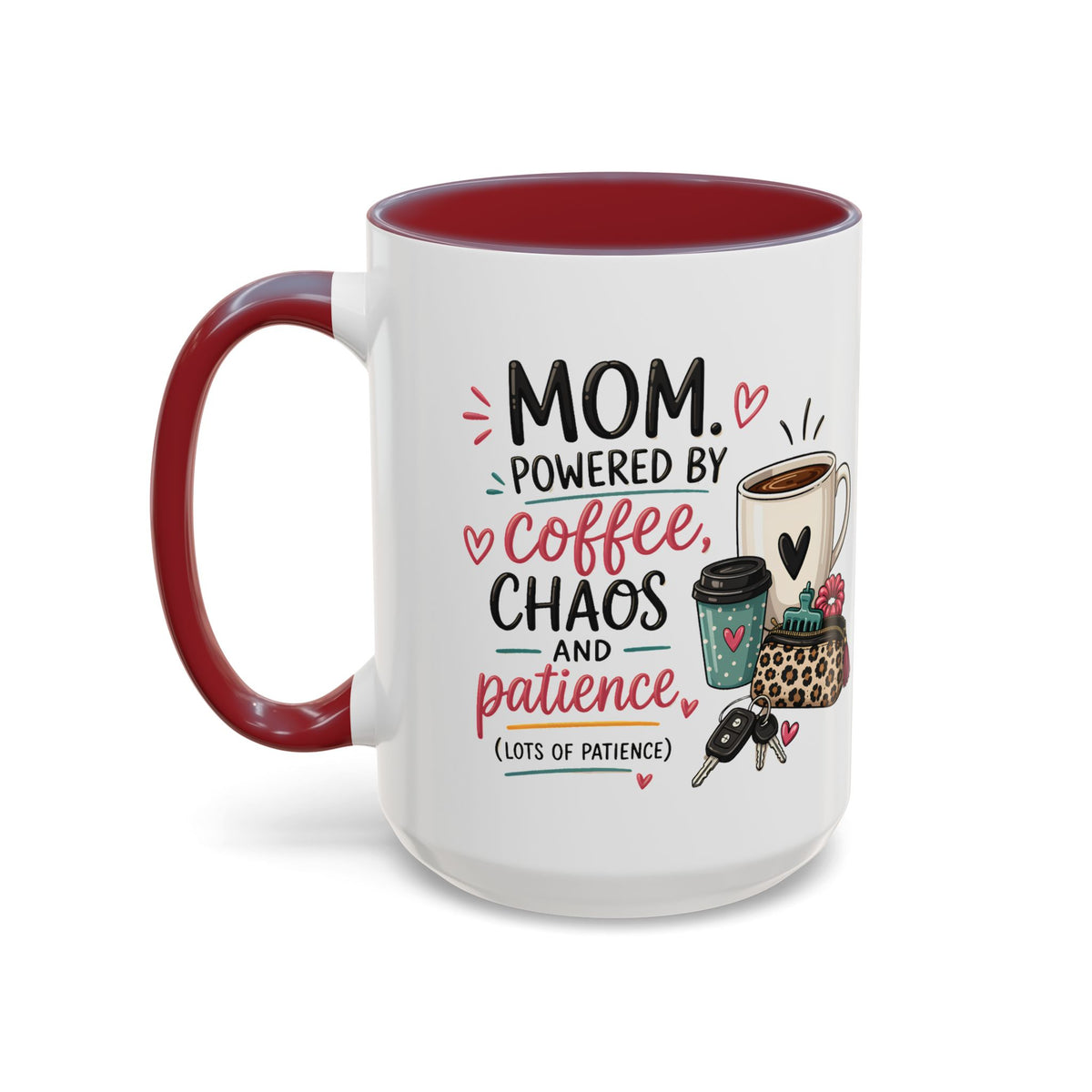 Coffee Lovers Accent Mug — Cute Cowgirl Boots & Coffee Illustration (11/15oz)