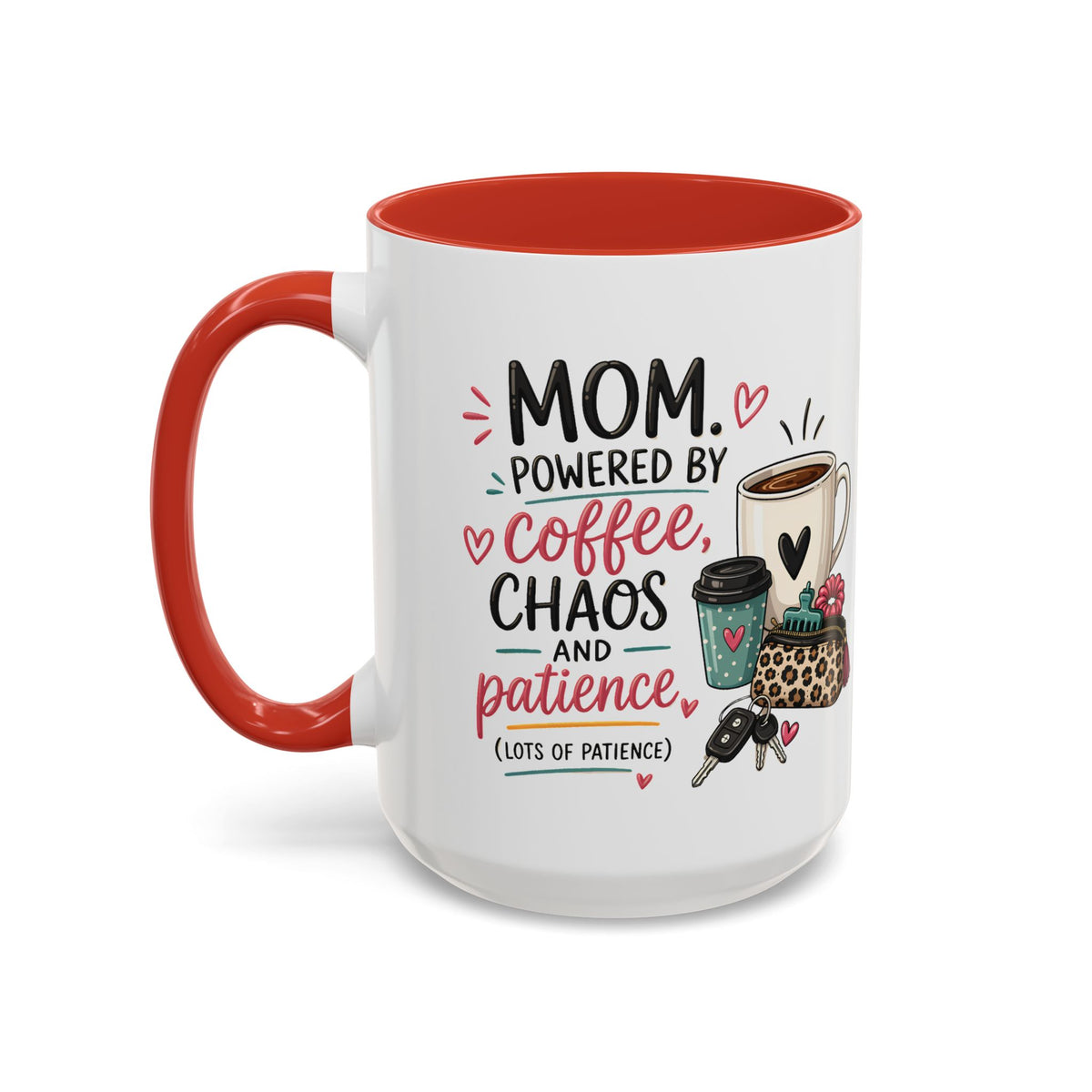 Coffee Lovers Accent Mug — Cute Cowgirl Boots & Coffee Illustration (11/15oz)