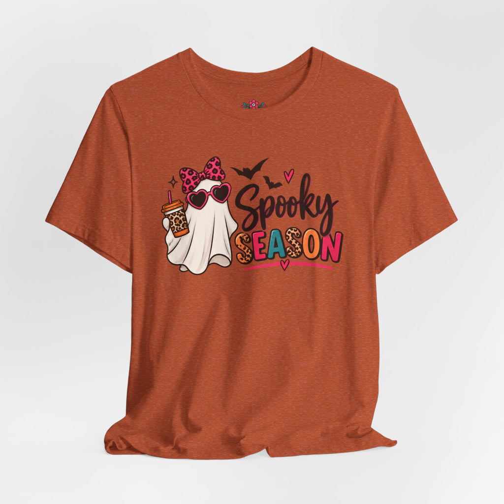 Spooky Season Ghost Tee — Cute Halloween Graphic T-Shirt