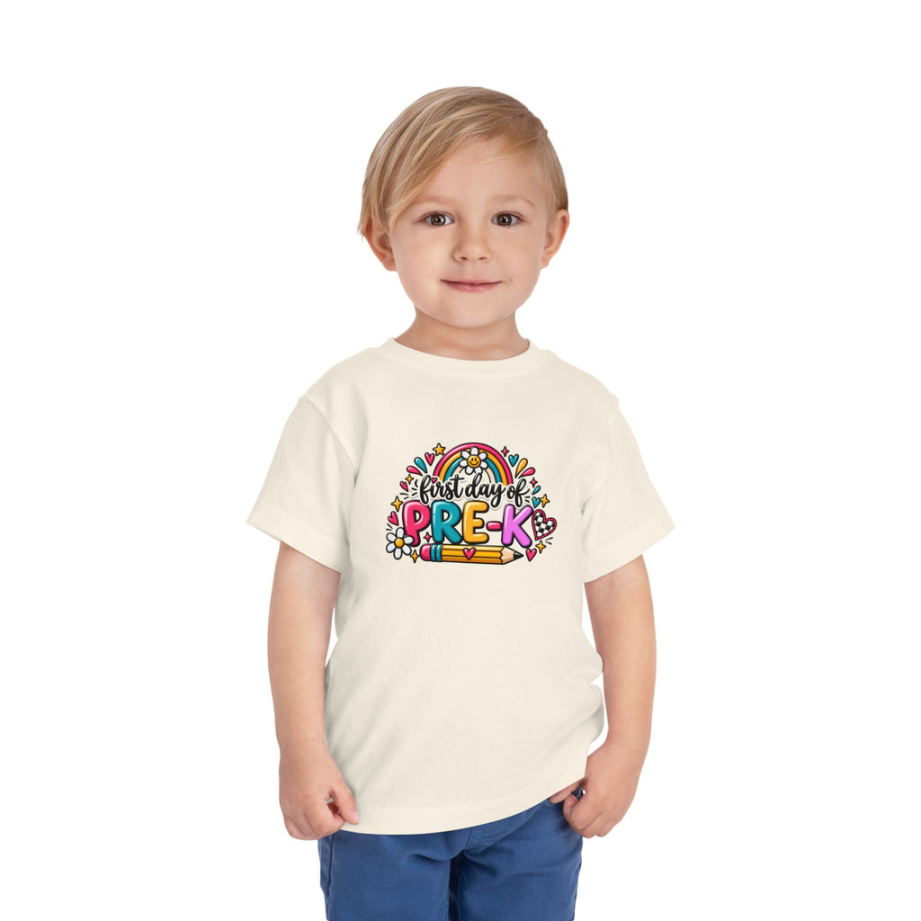 Pre-K First Day Toddler Tee — Colorful Back-to-School Shirt