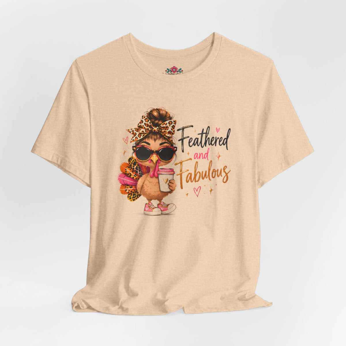 Feathered and Fabulous Flamingo Graphic Tee