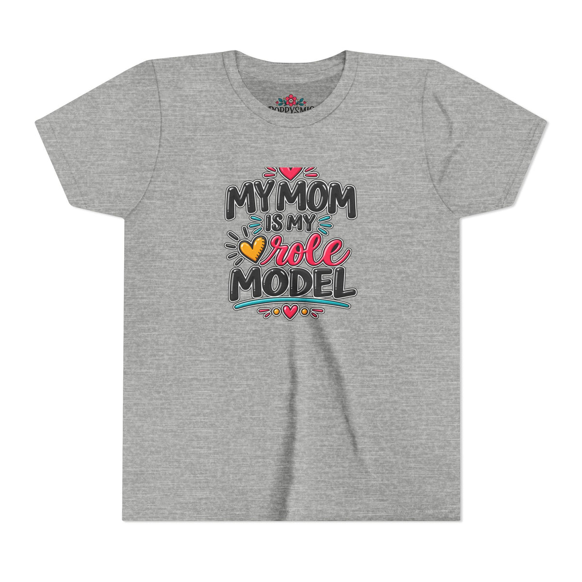 Youth Tee — "My Mom Is My Role Model" Graphic Kids Shirt