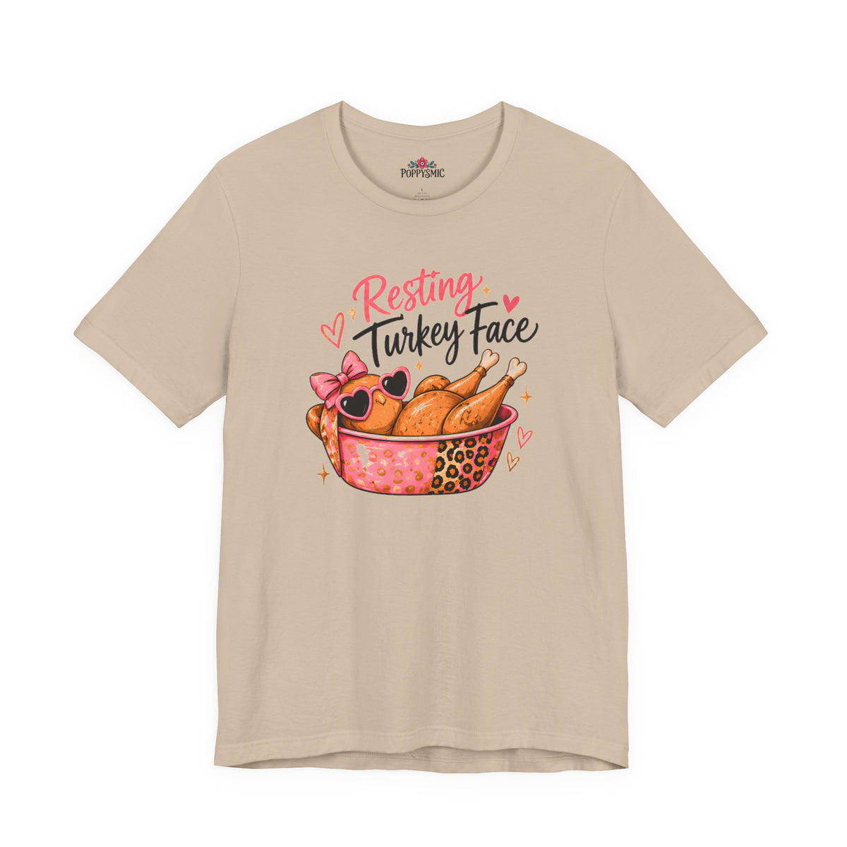 Resting Turkey Face Thanksgiving Turkey T-Shirt