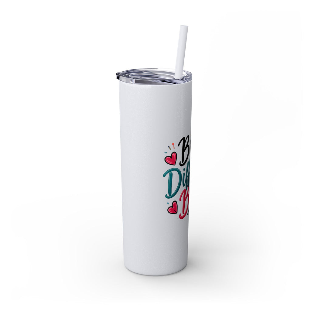 Built Different Babe Skinny Tumbler — 20oz Insulated Straw Cup
