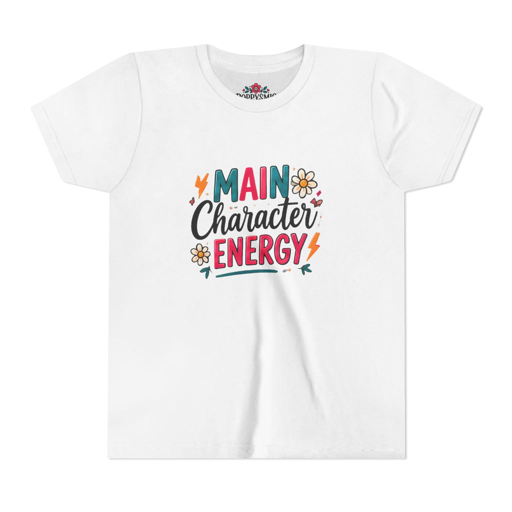 Youth Tee — "Main Character Energy" Graphic Shirt