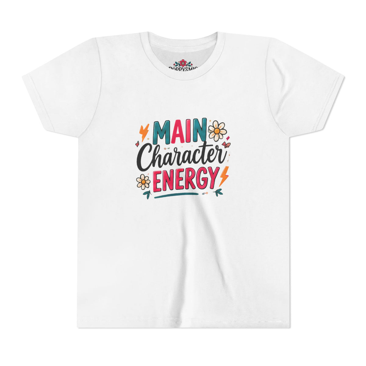 Youth Tee — "Main Character Energy" Graphic Shirt