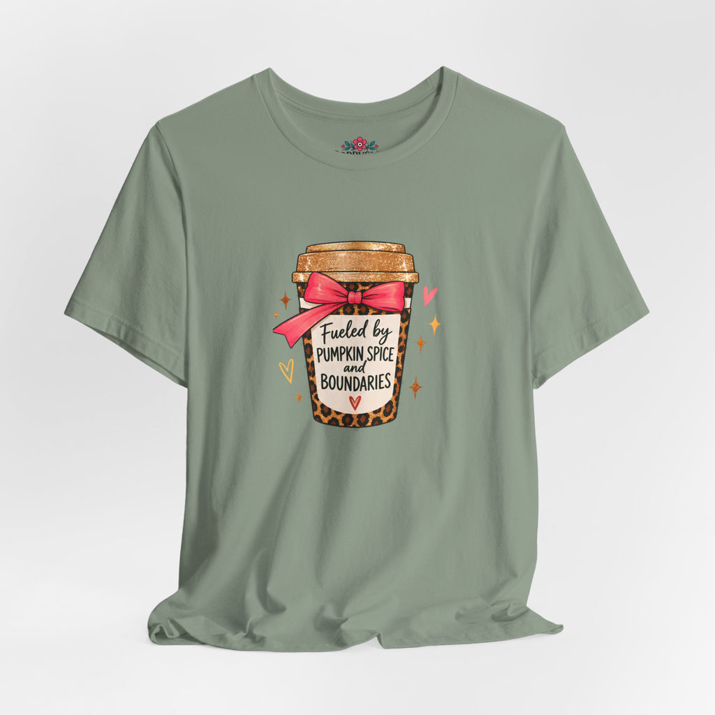 Fueled by Pumpkin Spice and Boundaries Graphic T-Shirt
