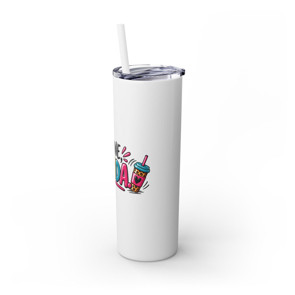Skinny Tumbler (20oz) - "I'm Done, Yolanda!" Colorful Funny Straw Cup