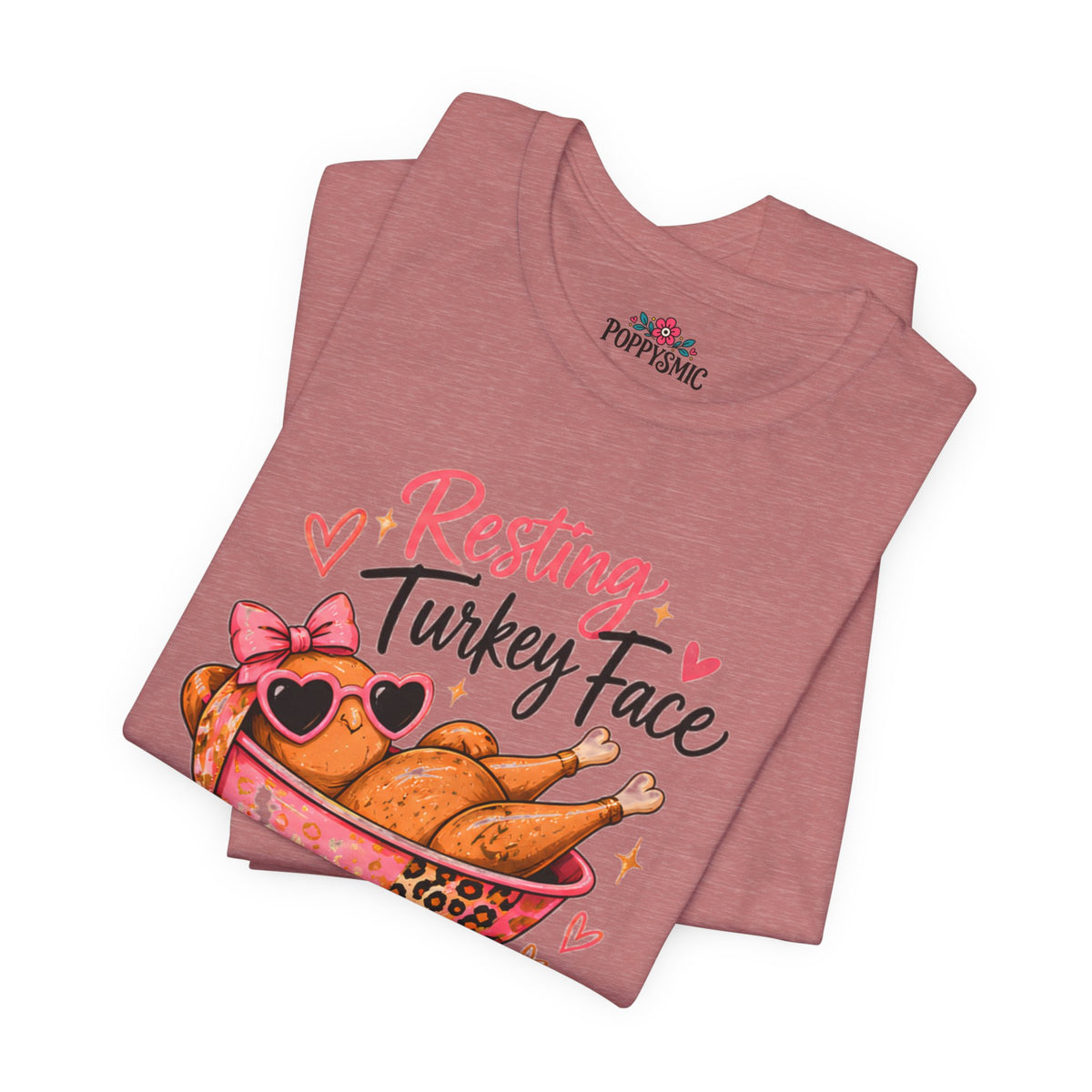 Resting Turkey Face Thanksgiving Turkey T-Shirt