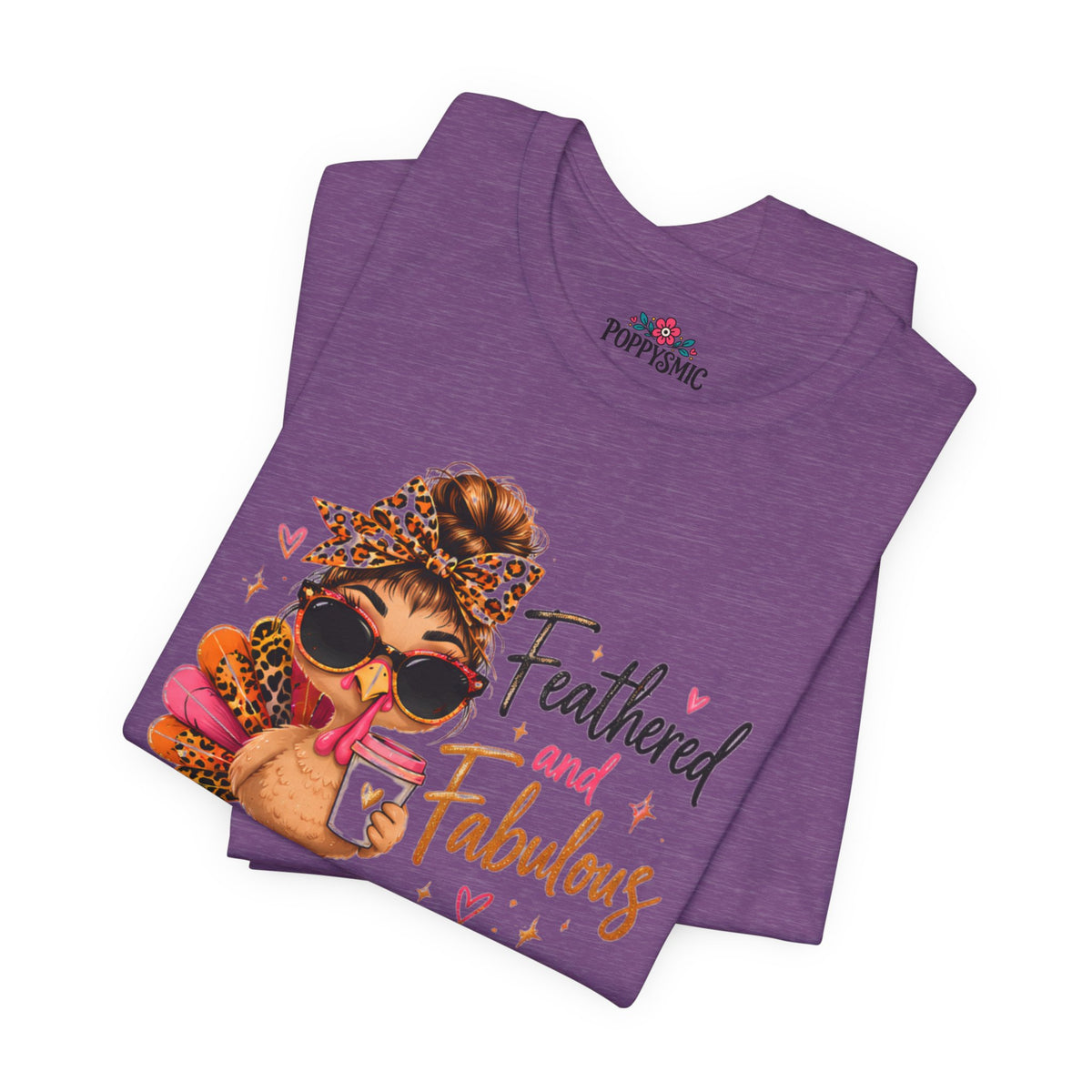Feathered and Fabulous Flamingo Graphic Tee