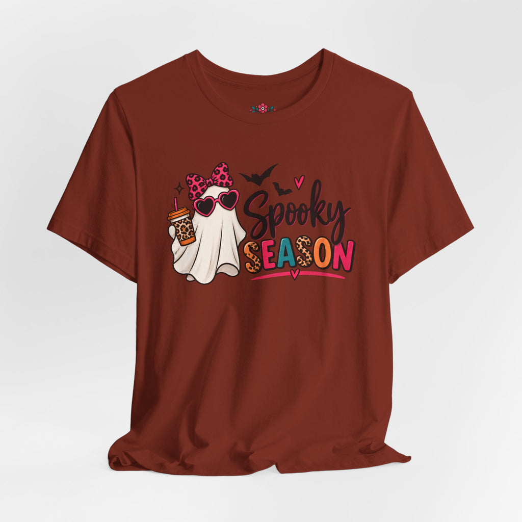 Spooky Season Ghost Tee — Cute Halloween Graphic T-Shirt