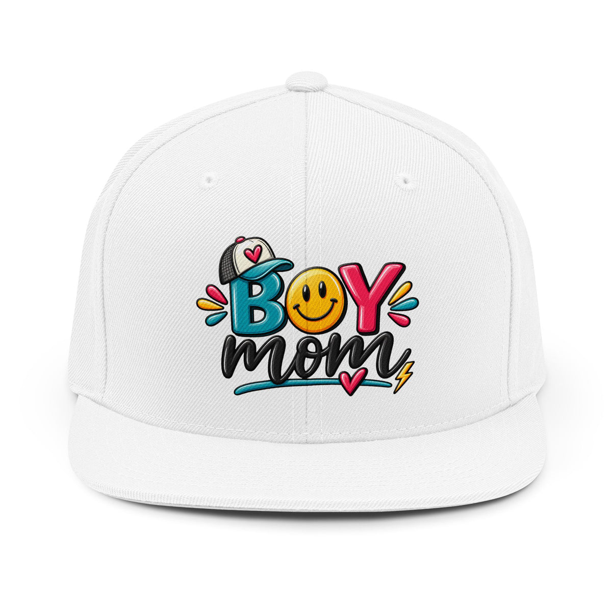 Boy Mom Snapback Hat