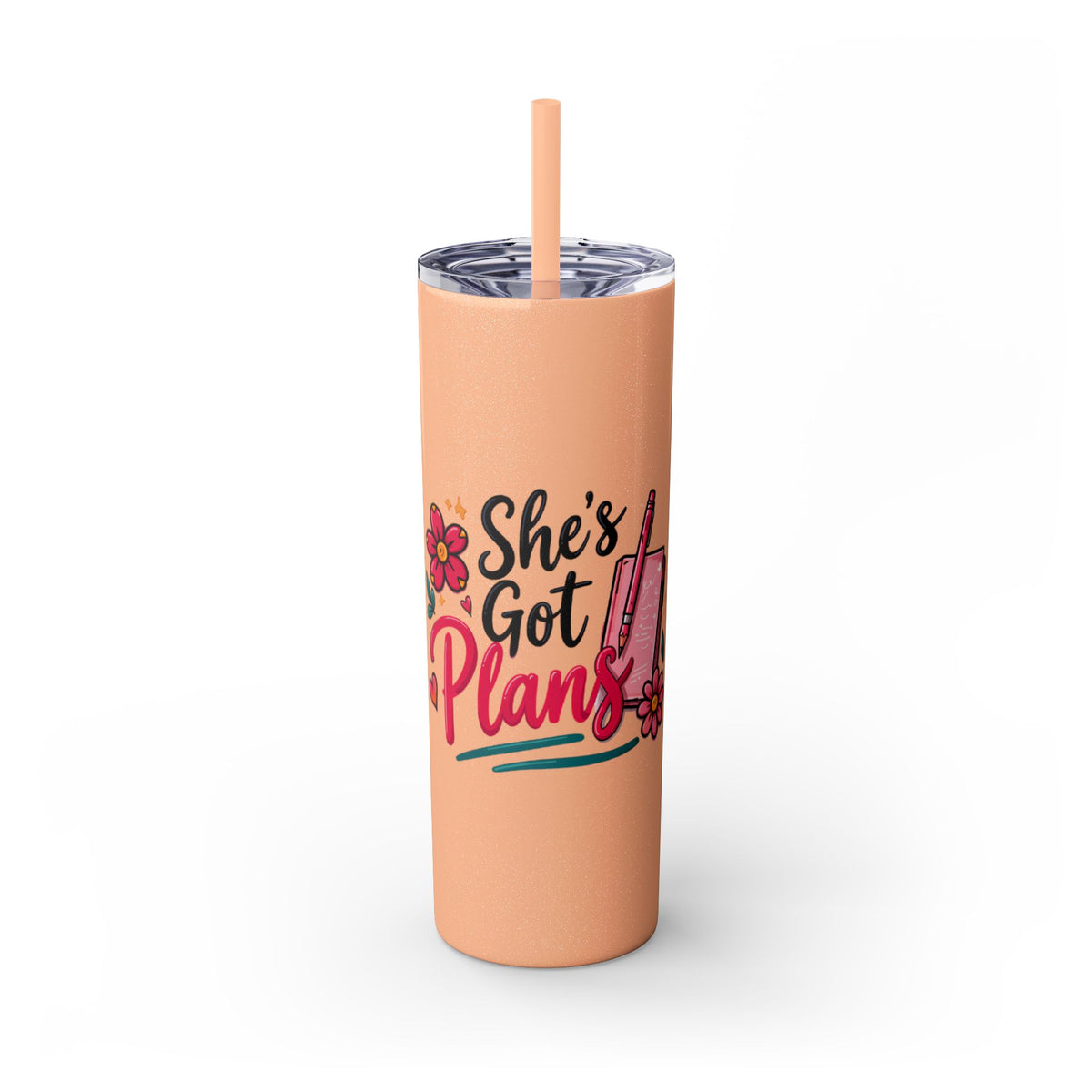 Skinny Tumbler - "She's Got Plans" 20oz