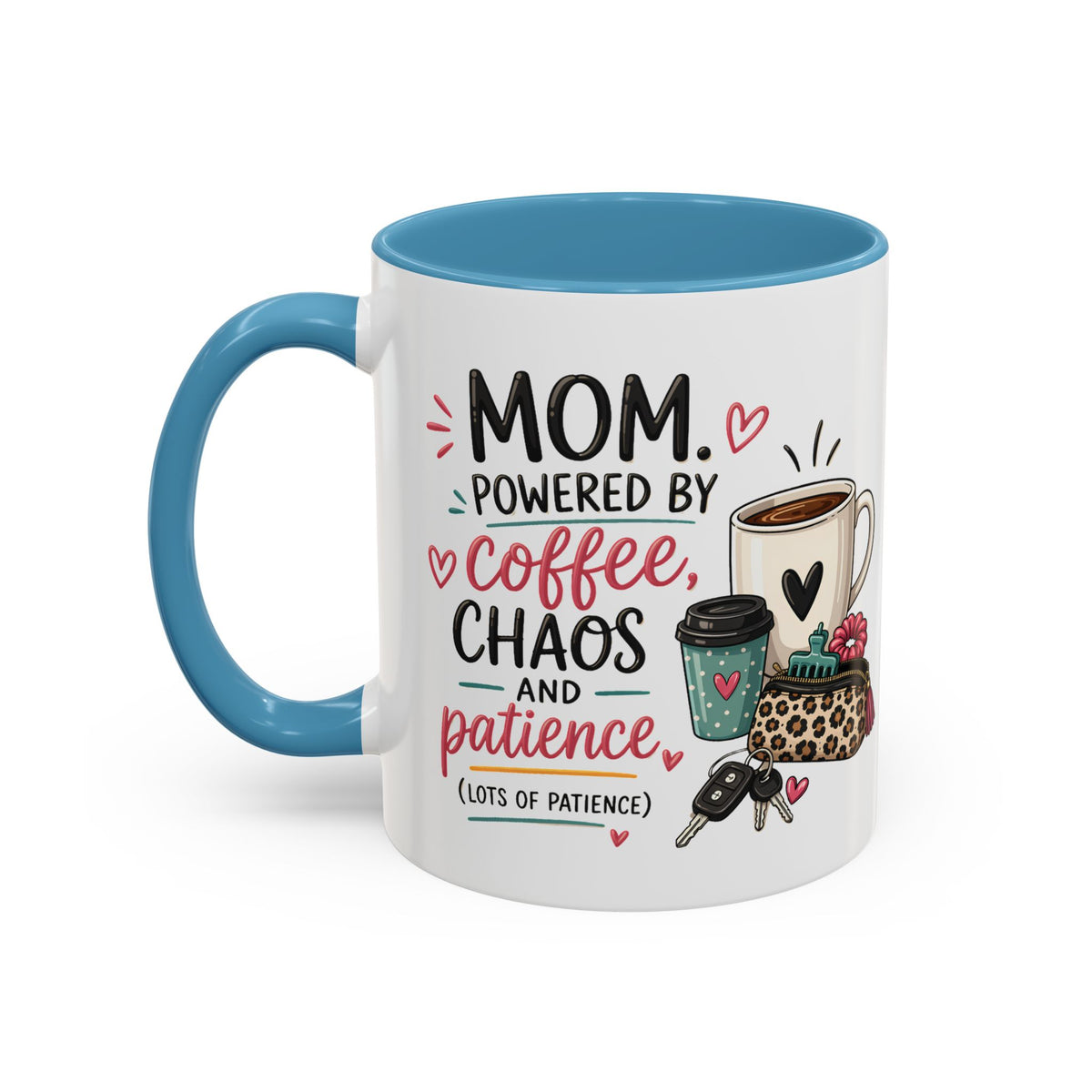 Coffee Lovers Accent Mug — Cute Cowgirl Boots & Coffee Illustration (11/15oz)