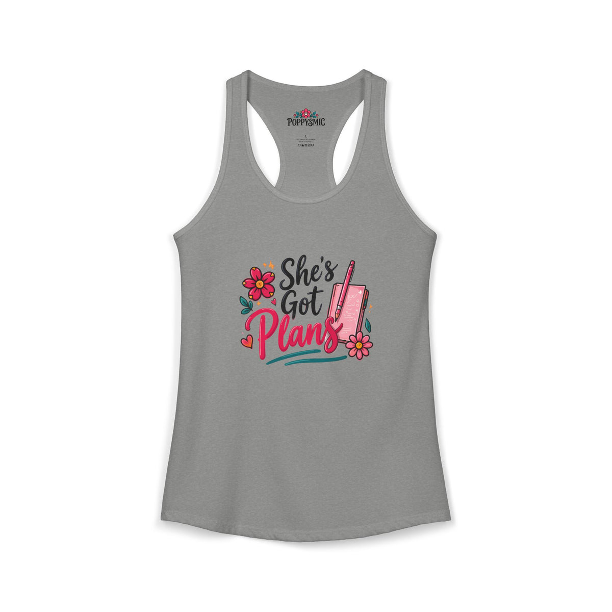 She’s Got Plans Women's Ideal Racerback Tank